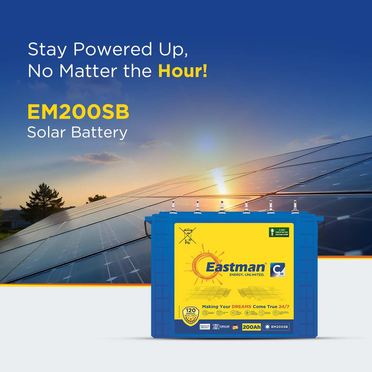 Eastman EM200SB Flooded 12 V 200 Ah Lead Acid Batteries_1