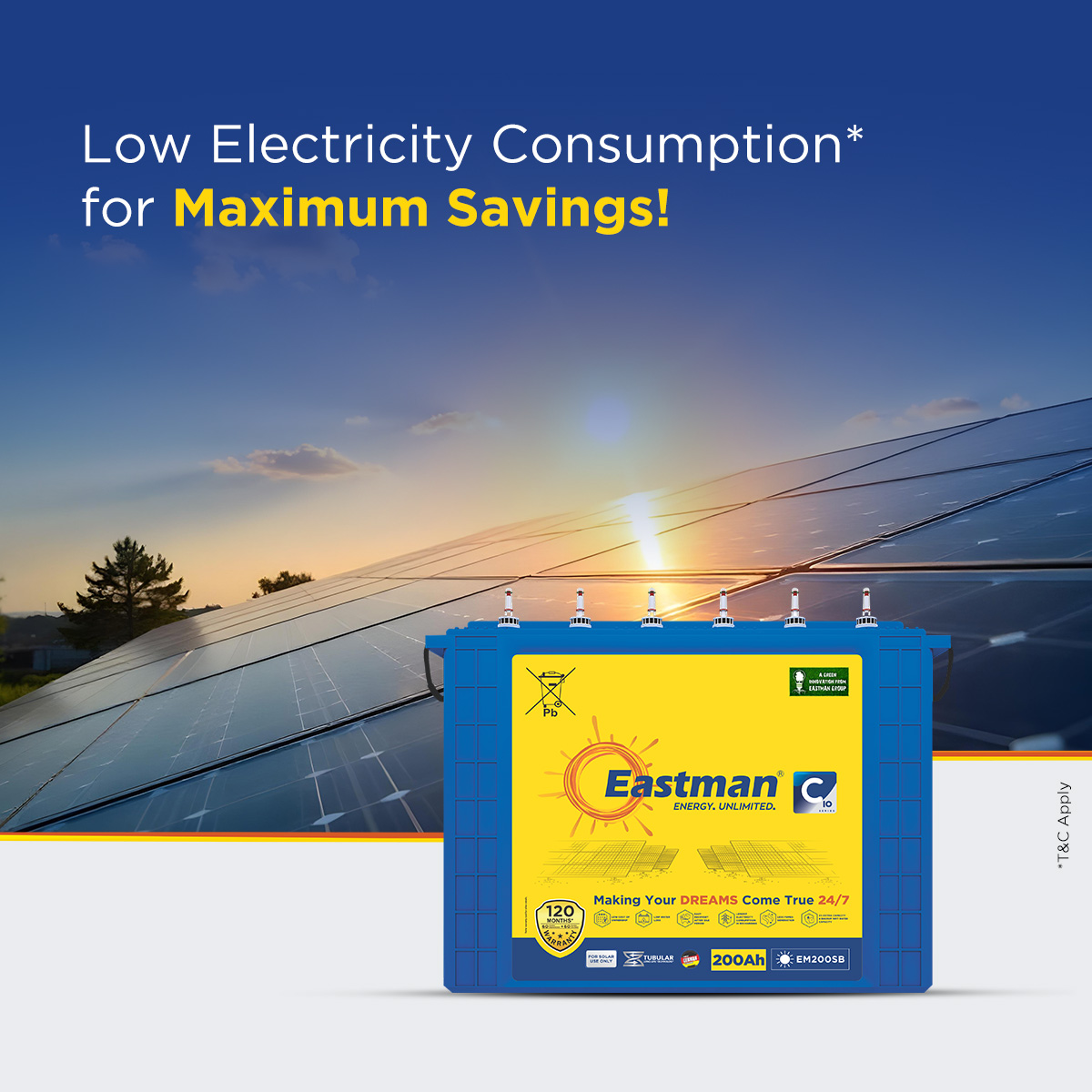 Eastman EM200SB Flooded 12 V 200 Ah Lead Acid Batteries_3