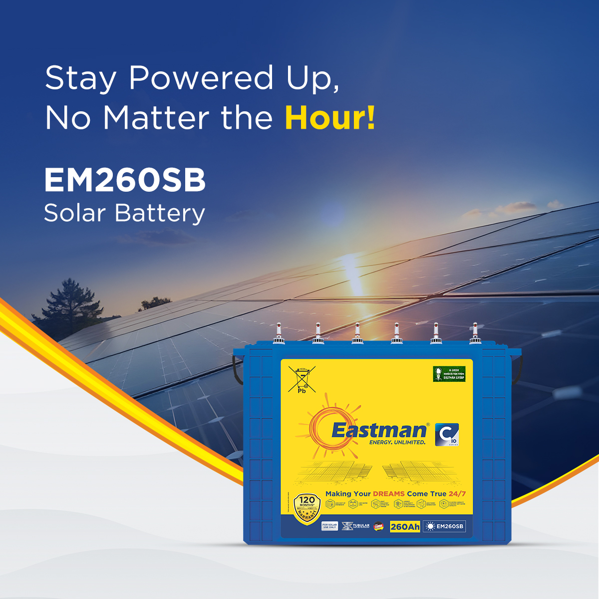 Eastman EM260SB Flooded 12 V 260 Ah Lead Acid Batteries_1