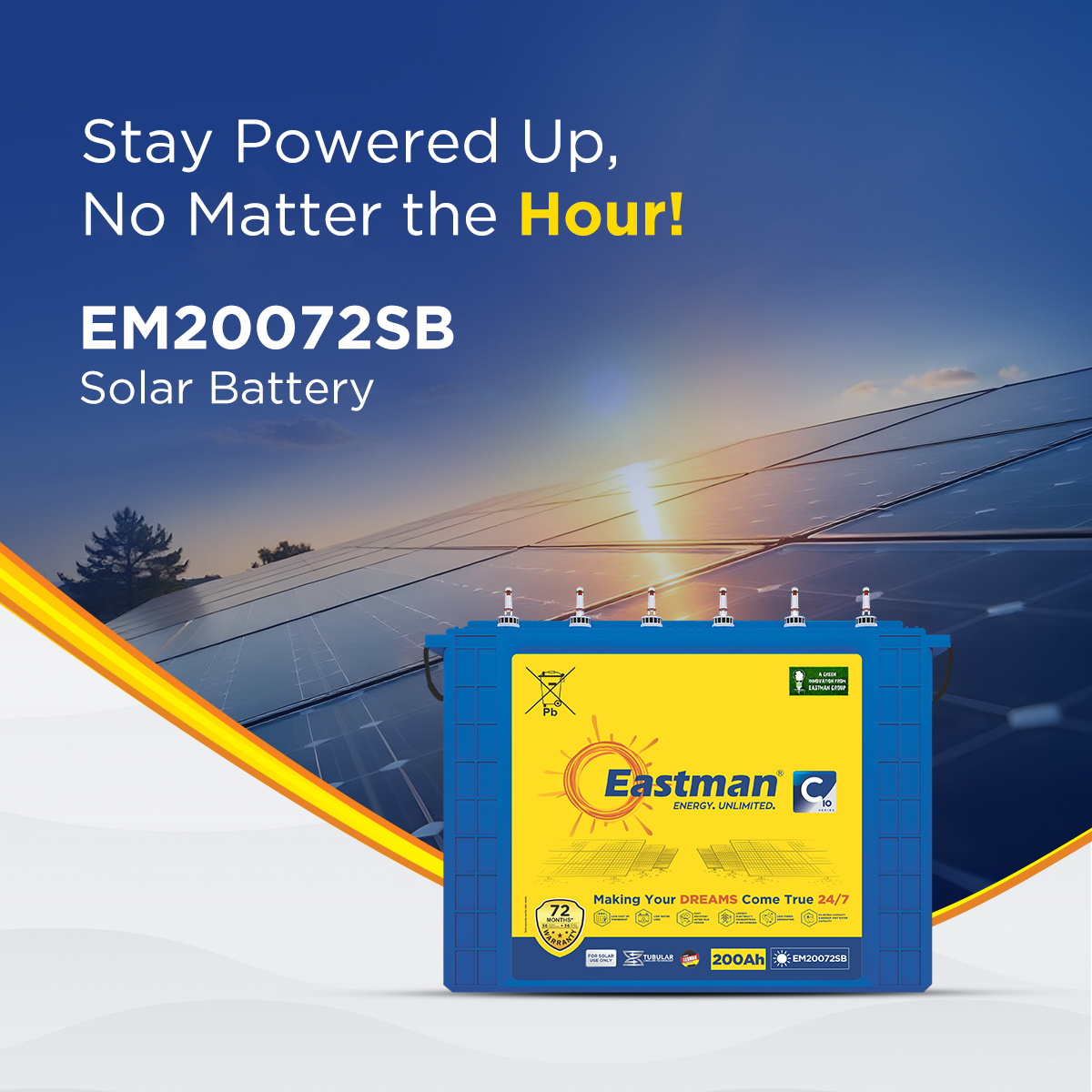Eastman EM20072SB Flooded 12 V 200 Ah Lead Acid Batteries_1