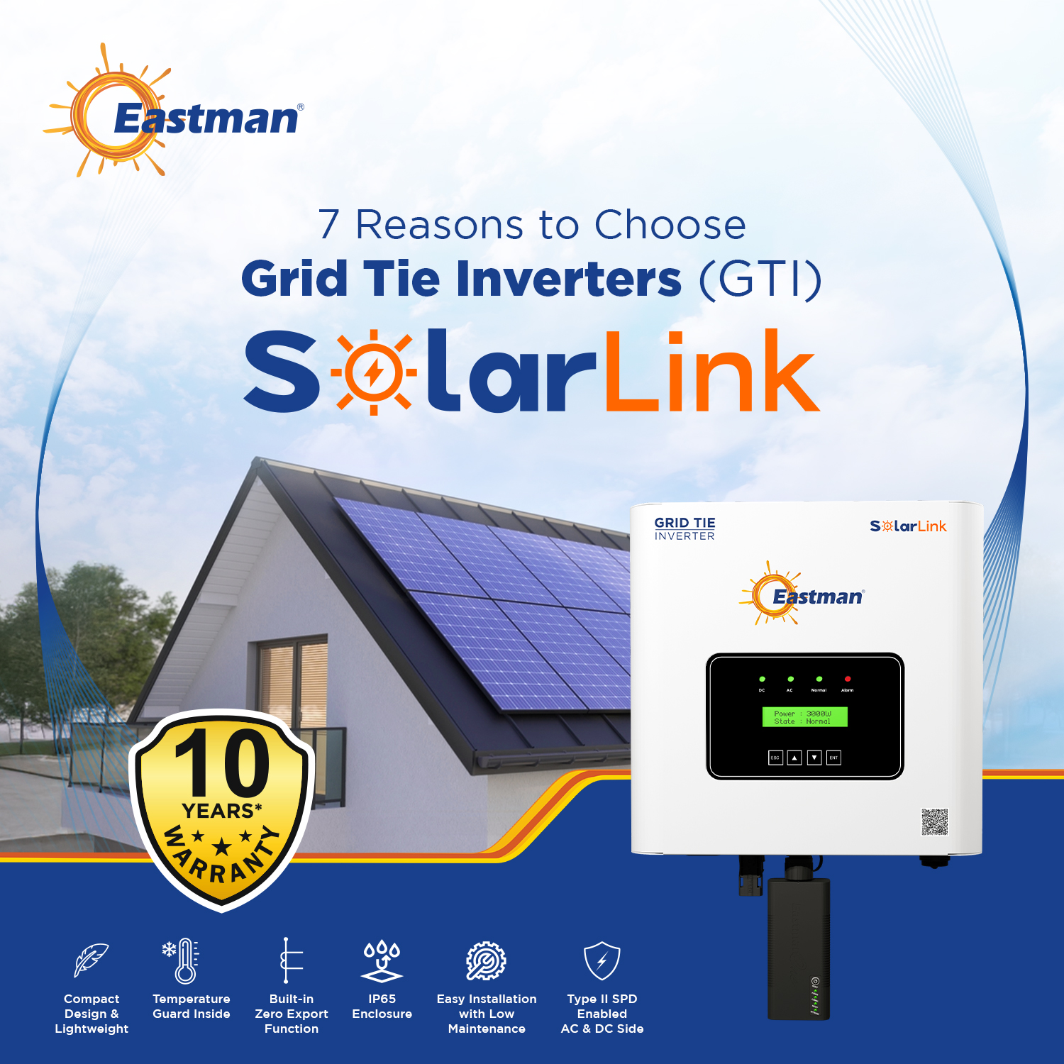 Eastman 50K-3P:4M 50 kW Three Phase Grid Tie On Grid Solar Inverter_4