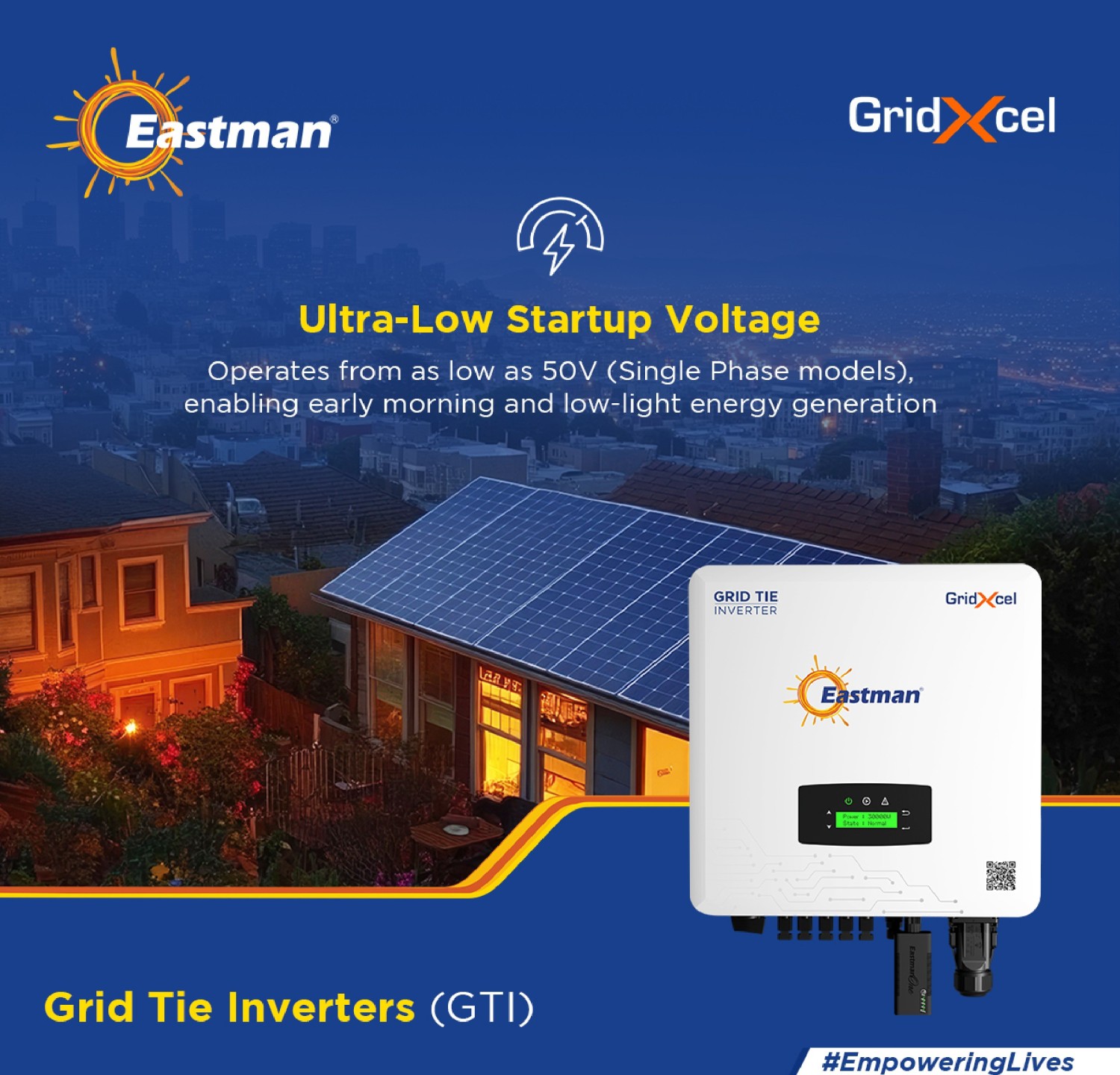 Eastman ES20KWT-GT-3P:2M 20 kW Three Phase Grid Tie On Grid Solar Inverter_4