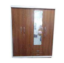 Uday Furniture Plywood 8 ft Brown Almirah_0