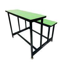 Stainless Steel 2 Seater Student Bench Desk_0