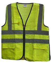 Zavod Polyester Safety Jackets L Reflective Green_0