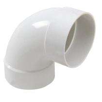 Samptel 90 deg 110 mm White PVC Pipe Elbow_0