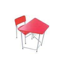 Wooden and Iron 2 Seater Student Bench Desk_0