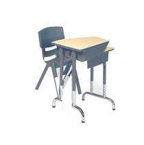 Wooden and Iron 1 Seater Student Bench Desk_0