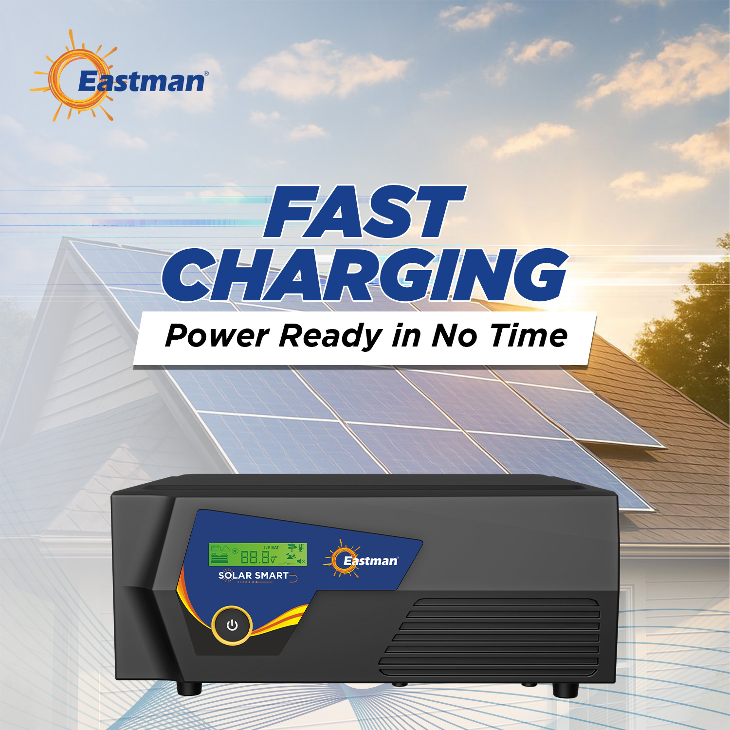 Eastman Solar Smart 3100 2000 VA 24 V Single Phase Sine Wave PWM Off Grid Solar Inverter_4