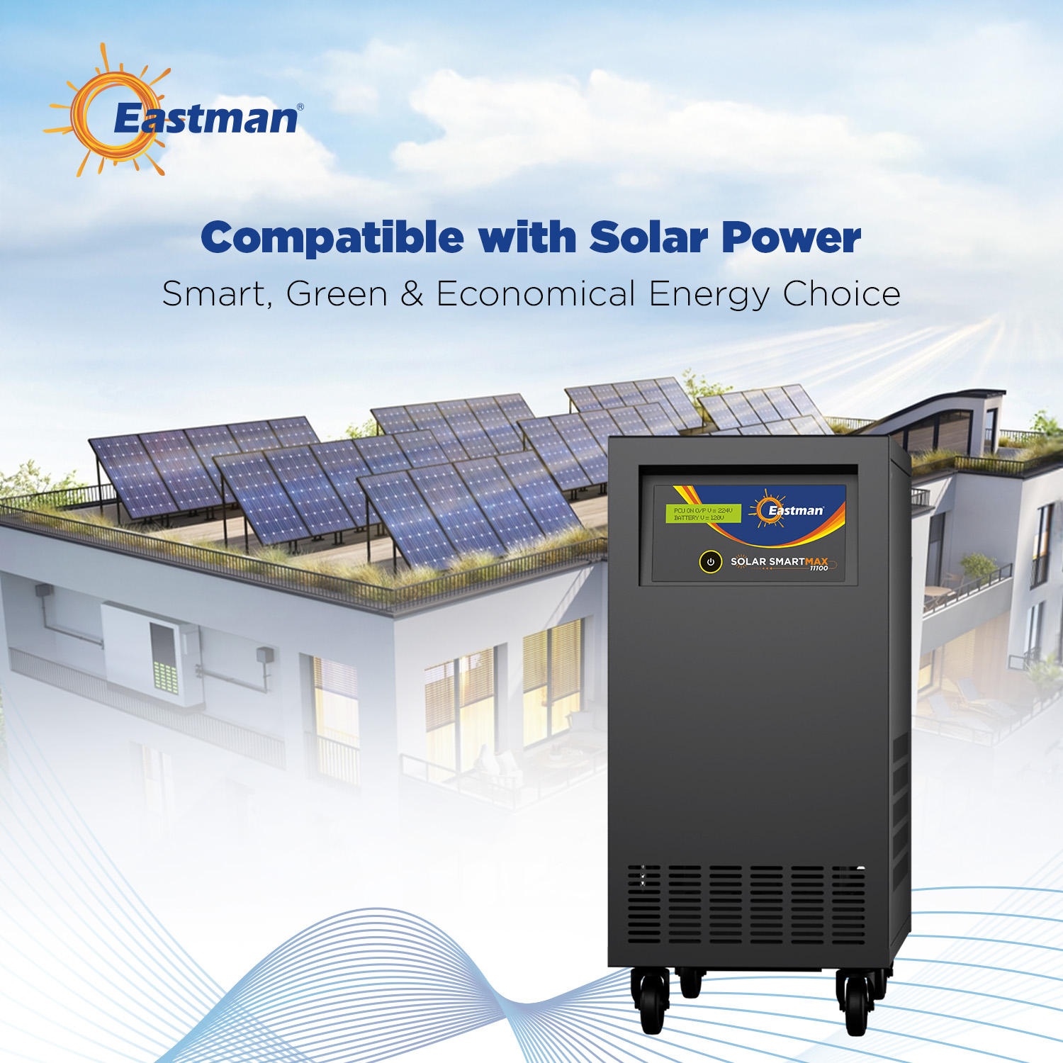 Eastman Solar Smart Max 11100 10000 VA 120 V Single Phase Sine Wave MPPT Off Grid Solar Inverter_1