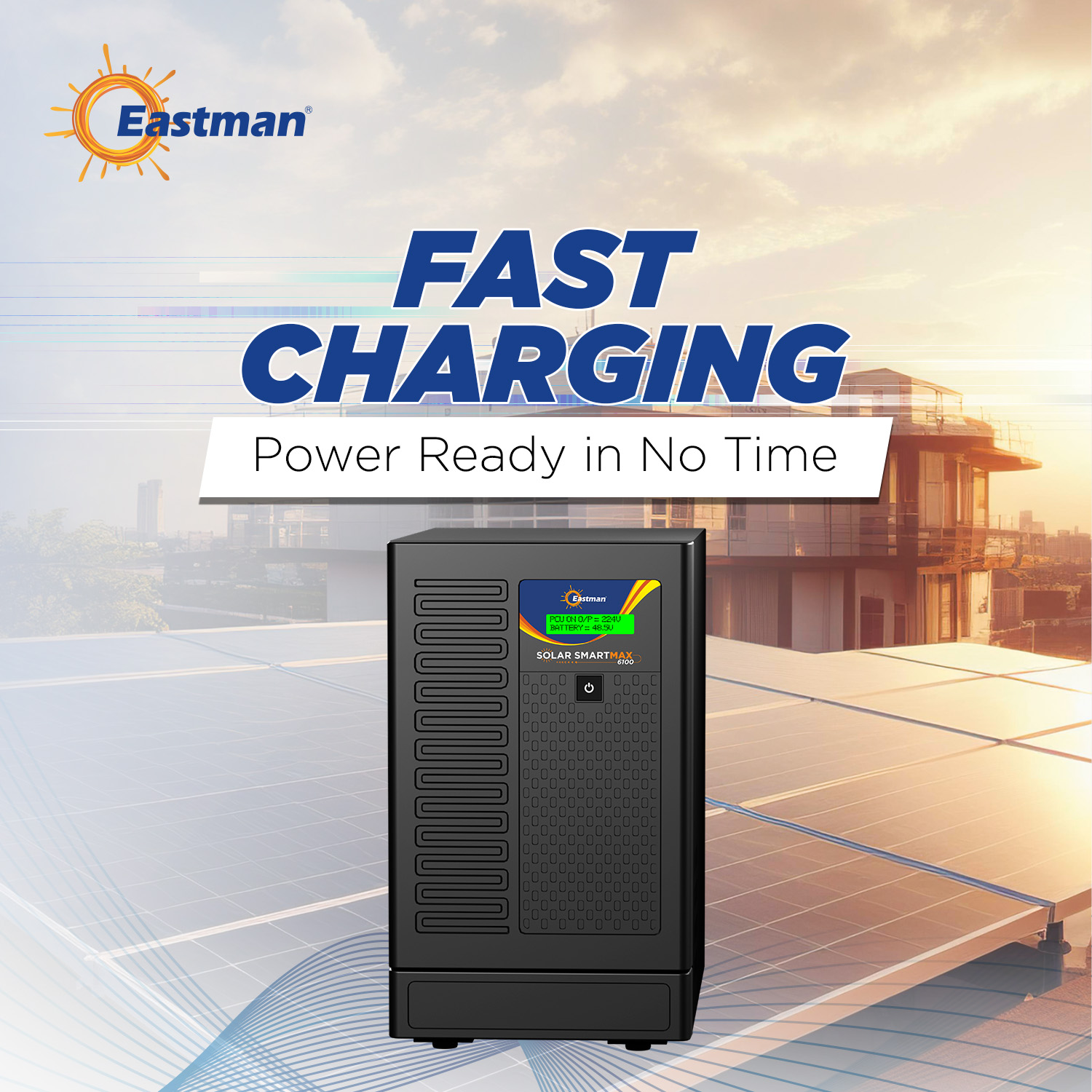 Eastman Solar Smart Max 6100 5000 VA 48 V Single Phase Sine Wave MPPT Off Grid Solar Inverter_4