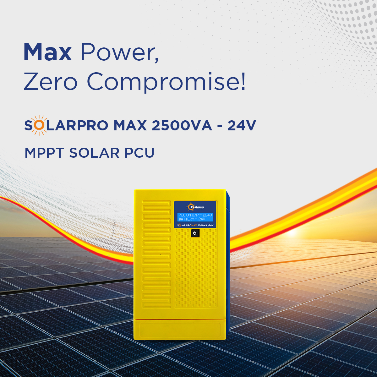 Eastman Solar-Promax 2500 2500 VA 24 V Single Phase Sine Wave MPPT Off Grid Solar Inverter_1