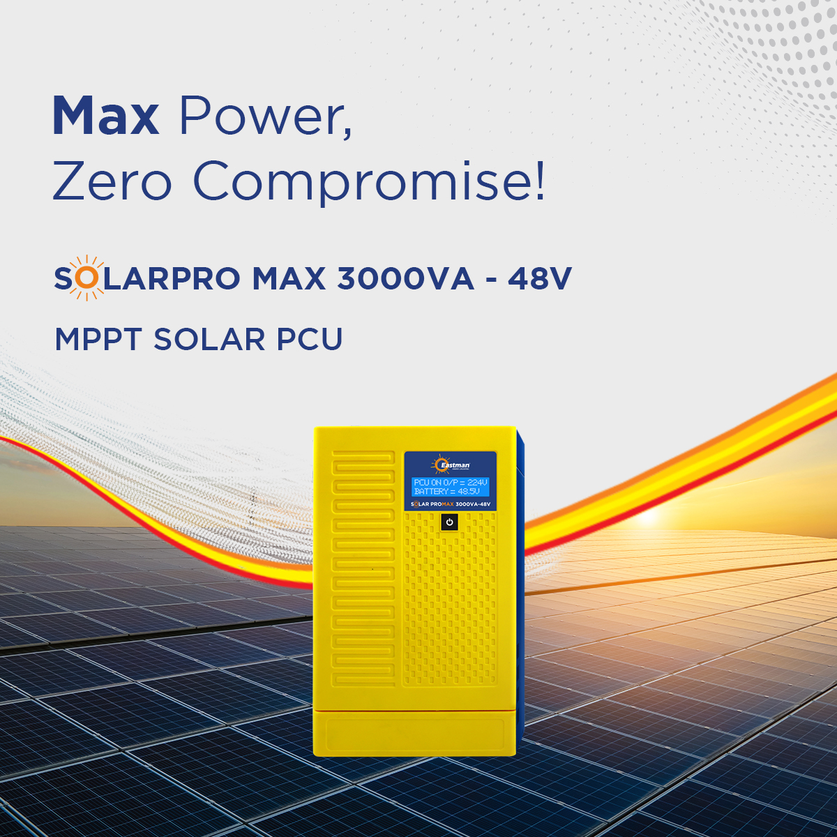 Eastman Solar-Promax 3000 3000 VA 48 V Single Phase Sine Wave MPPT Off Grid Solar Inverter_1