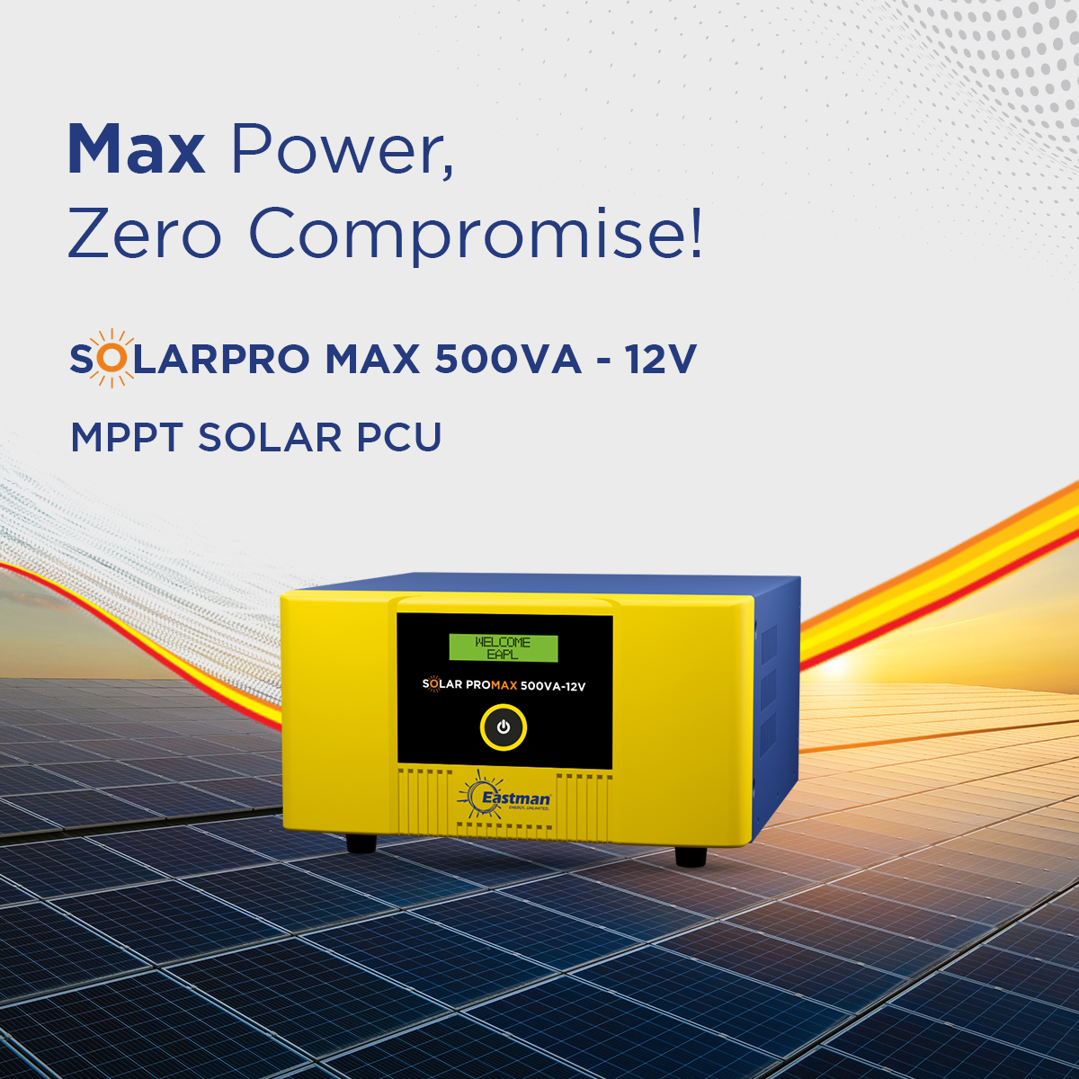 Eastman Solar-Promax 500 500 VA 12 V Single Phase Sine Wave MPPT Off Grid Solar Inverter_1