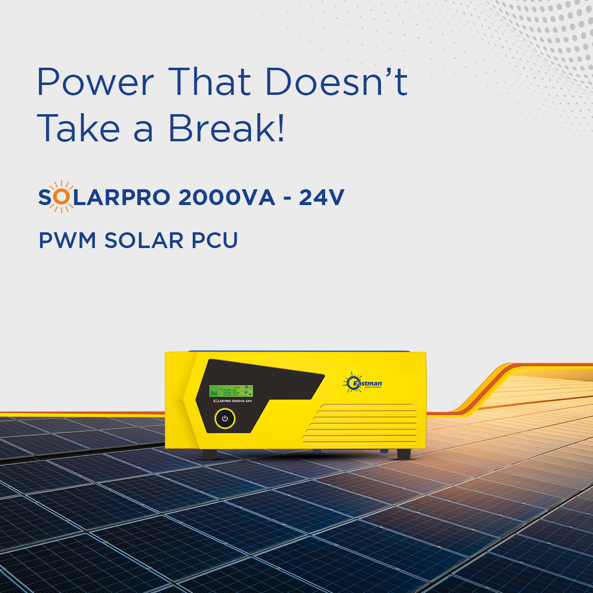 Eastman Solar-Pro 2000 2000 VA 24 V Single Phase Sine Wave PWM Off Grid Solar Inverter_1