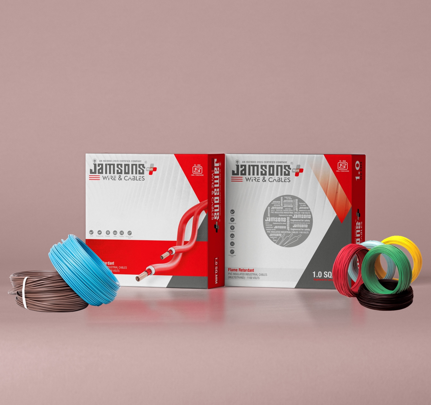 Jamsons 2.5 sqmm Plus FR Electric Wire White 90 m_2