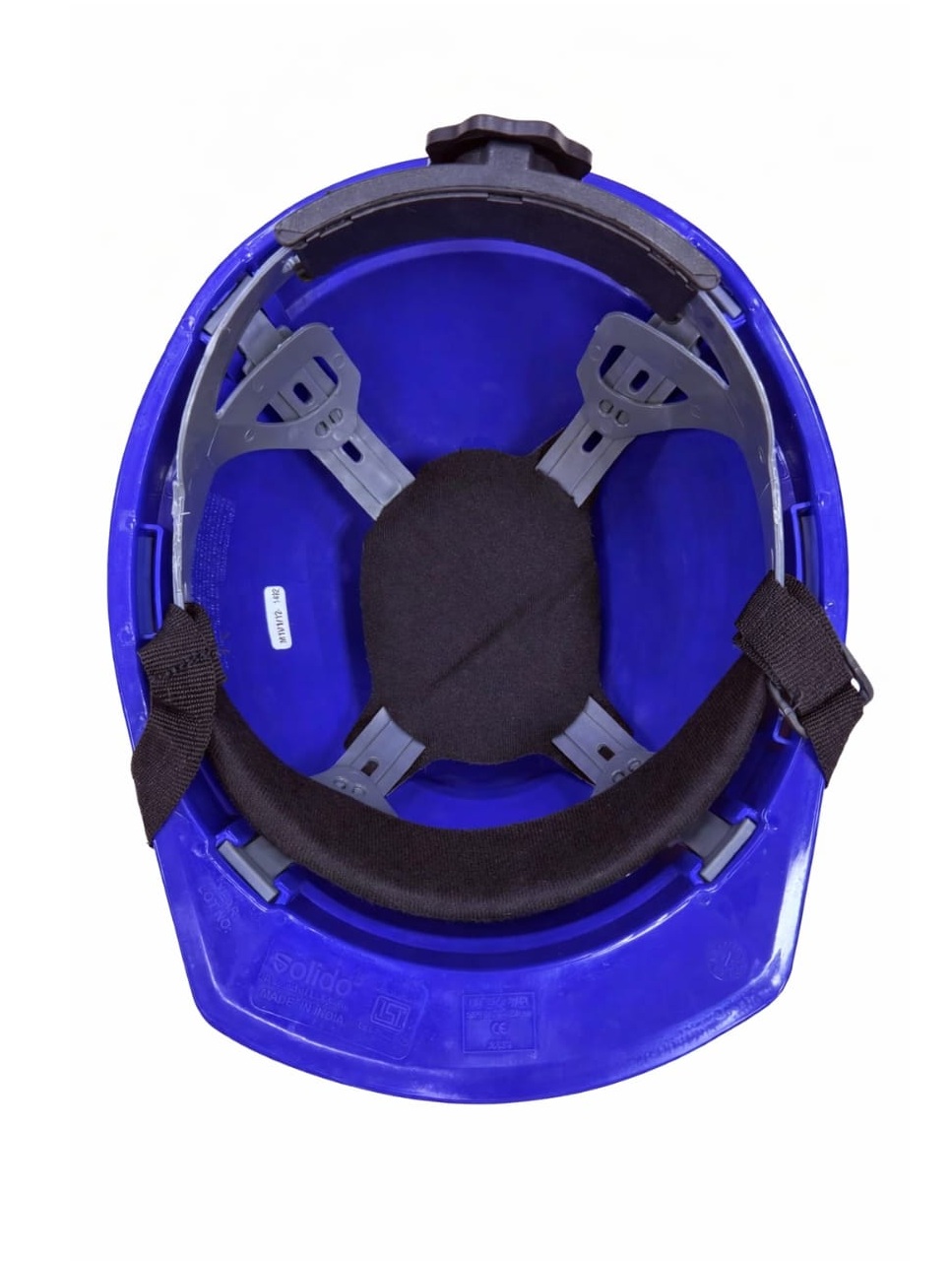 L&T SuFin Brand - Solido HDPE Blue Air Ventilated Safety Helmets Primus HB01R_1