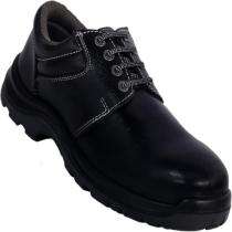 ELECON7591 Leather Steel Toe Safety Shoes Black_0