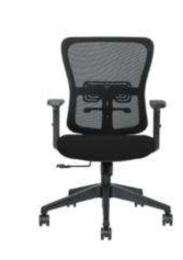Gayatri Revolving Black 985 x 635 x 605 mm Stainless Steel Office Chairs_0