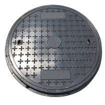 FGP Solid Top Manhole Cover FRP Textured 760 mm_0