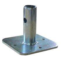 Maruti Metal 600 mm Adjustable Base Plate SCF Mild Steel Galvanized 36 mm 150 x 150 mm_0