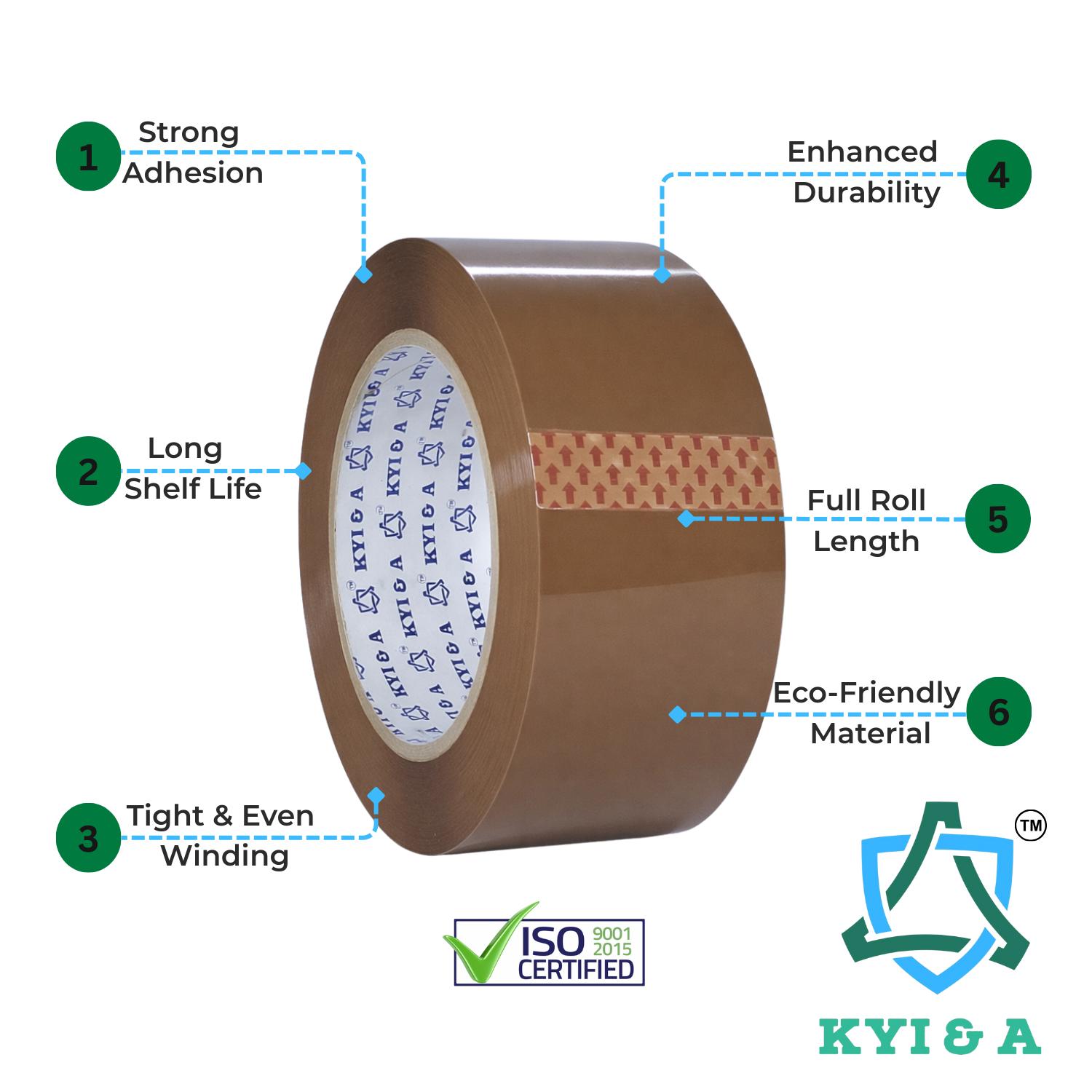 KYI & A Self Adhesive Tapes Bopp Brown 5905.51 in_3