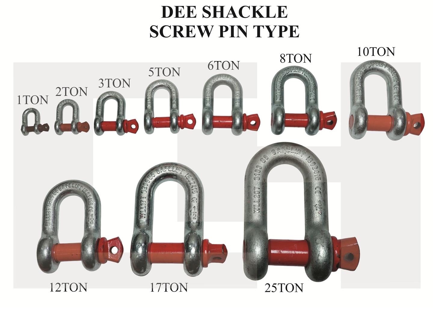 Safelift 5/8 inch D Shackle 3.25 ton CHSD103_1