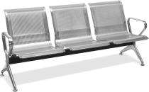 Emrald 3 Seater Waiting Bench Stainless Steel (SS304) 70 x 26 x 31 inch_0