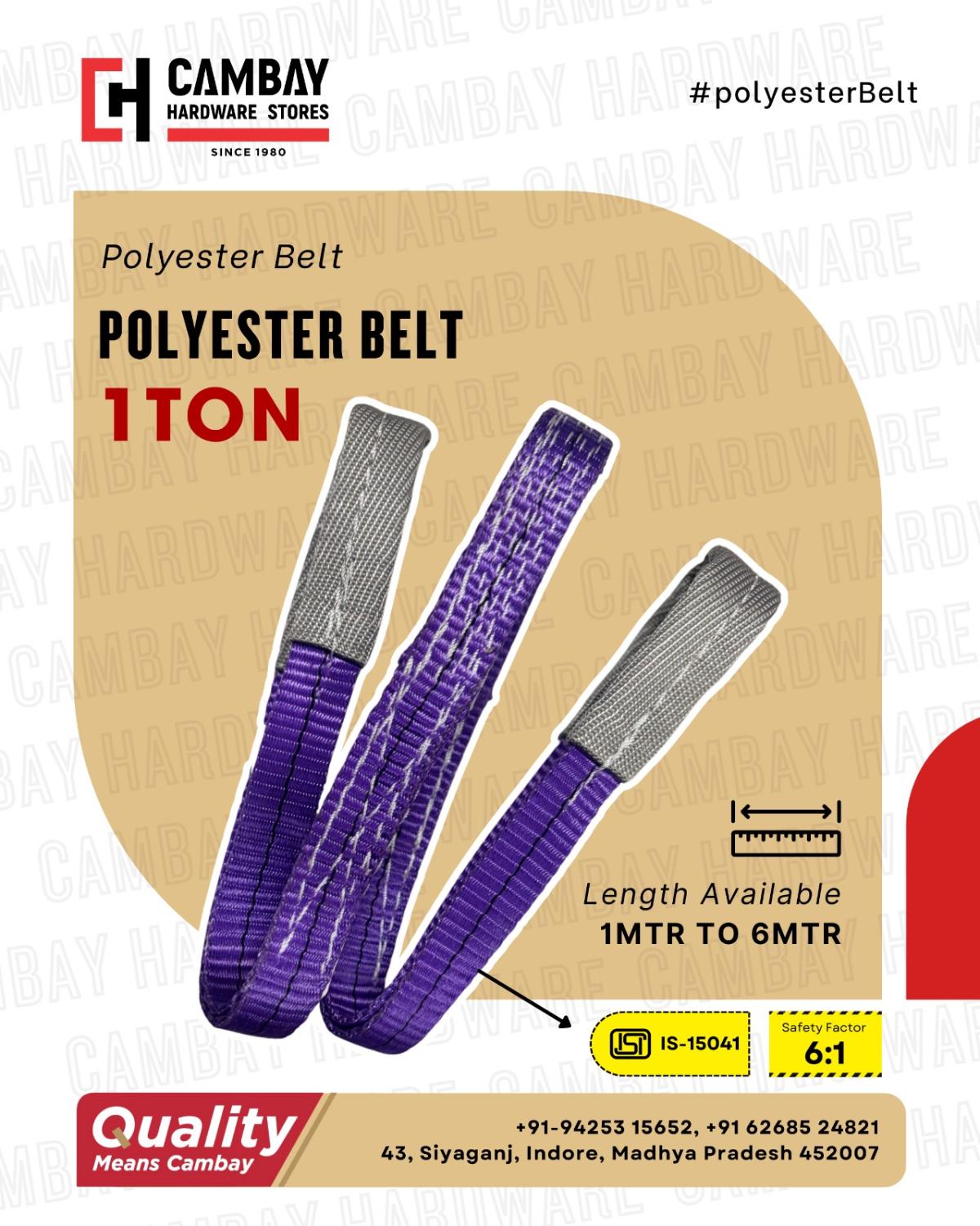 Safelift 3 m Flat Eye Web Sling 1 ton CHSWS101_1