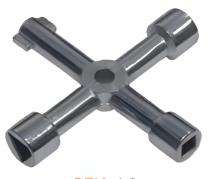 Tubular Panel Door Key Cross Way 36 mm_0