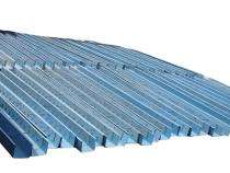 FGP Corrugated Square 12 m Blue UPVC Rain Gutter_0