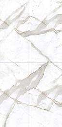 Kajaria Royal Satuario 600 x 1200 mm White Glossy Vitrified Tile_0