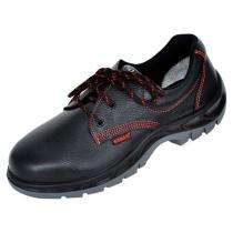 Karam FS 01 Full Grain Leather Steel Toe Safety Shoes Black_0