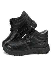 Komico Tejas Synthetic Leather Metal Toe Safety Shoes Black_0