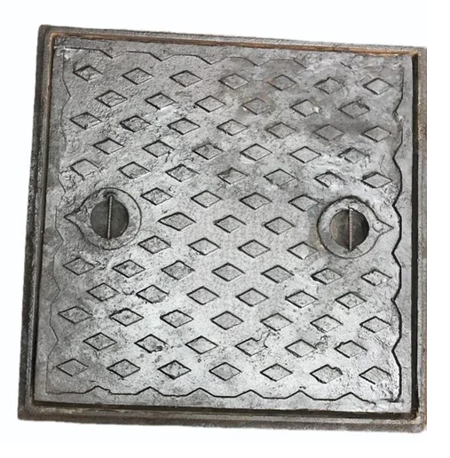 MM Chamber Manhole Cover Cast Iron Galvanized 600 x 600 mm_0
