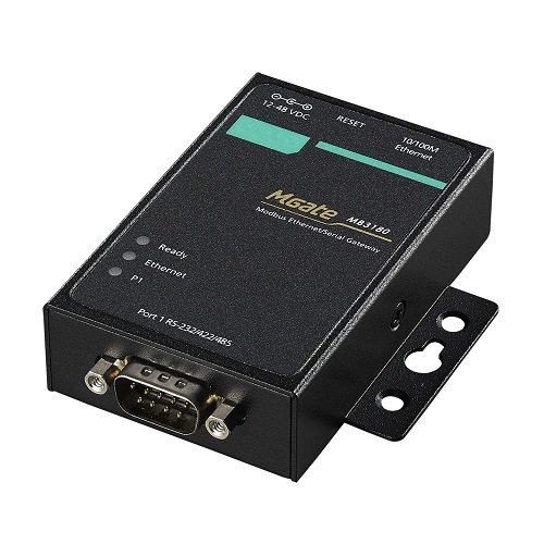 MOXA MB3180 10/100 Mbps 8-pin RJ45 RS 232 Modbus Gateway_1