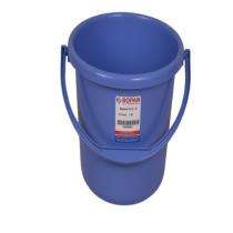Sopan Plastic 5 L Bucket 11.5 x 11.5 x 13 inch Blue_0