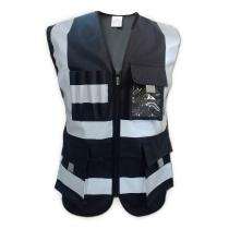 EVION Polyester Safety Jackets S ES-030 Reflective Black_0