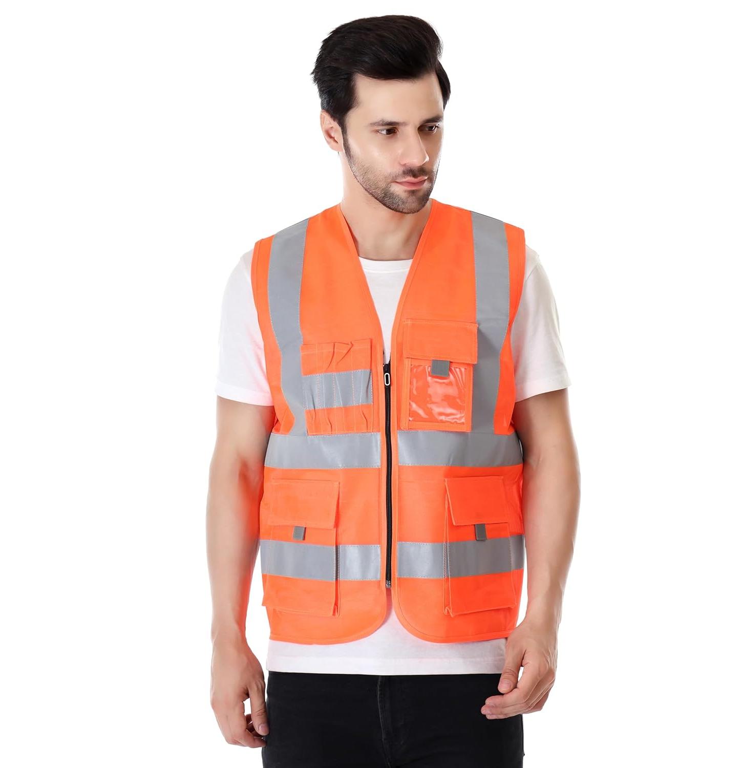 EVION Polyester Safety Jackets L ES-030 Reflective Orange_1
