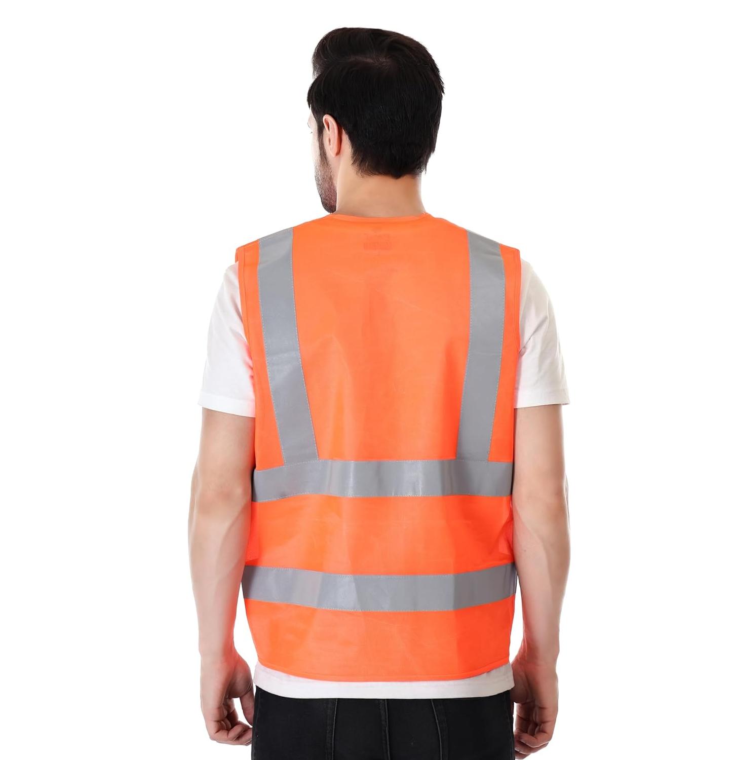 EVION Polyester Safety Jackets L ES-030 Reflective Orange_2