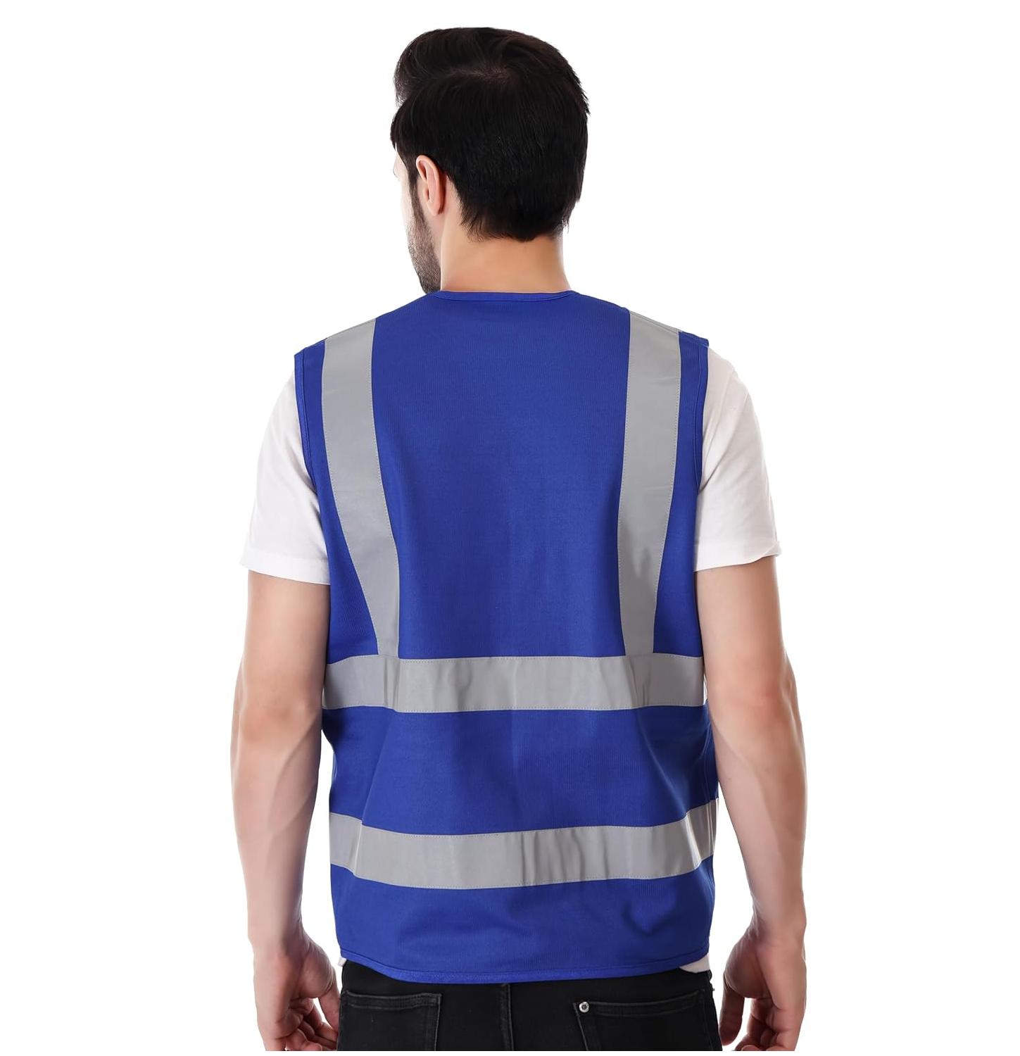 EVION Polyester Safety Jackets XL ES-030 Reflective Royal Blue_2