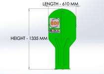 BDI Rectangular Anti Glare Board 105 x 1335 BDRSRBGR0028_0