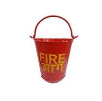 Kartik Mild Steel 15 L Fire Bucket Open Head Red_0