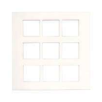 Aman 3MP 18 M White Modular Switch Plate Cover_0