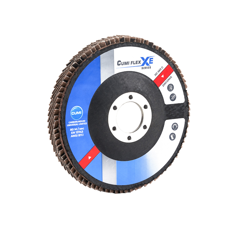 CUMI Flex 100 mm Flap Discs XD 589/ XD 581C 80 Grit 16 mm_2