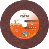 VAMA ABRASIVES 8 inch Buffing Wheels 20 mm Non Woven 1 Ply_0