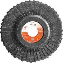 VAMA ABRASIVES 4 inch Flap Discs T27-WA60 220 Grit 16 mm_0