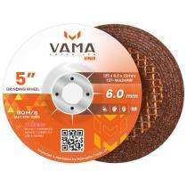 VAMA ABRASIVES 5 inch Grinding Wheels T27-WA24PBF 6 mm 12200 rpm 22 mm_0