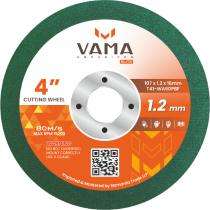 VAMA ABRASIVES 107 mm Cutting Wheels T41-WA60PBF 4 inch 15200 rpm_0