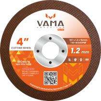 VAMA ABRASIVES 107 mm Cutting Wheels T41-WA60PBF 4 inch 15200 rpm_0